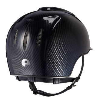 E-LIGHT CARBONHELM BLAU UND GLÄNZEND SCHWARZ / METALLIC BLAU VISIER UND EDELSTAHLKÜHLERGRILL