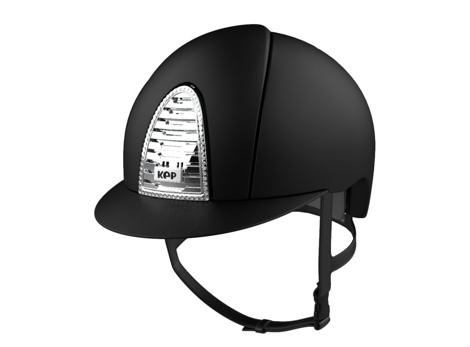 CHROME 2.0 SCHWARZES TEXTIL/SWAROVSKI-RAHMEN/CHROM-LUFTSPÜLER