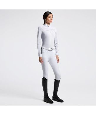 Cavalleria Toscana CT L/S Wettkampftrikot mit Falteneinsatz