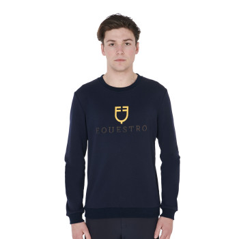 HERREN-SWEATSHIRT AUS BAUMWOLLE MIT RUNDHALSAUSSCHNITT UND LOGO AUF DER BRUST