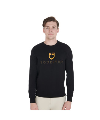 HERREN-SWEATSHIRT AUS BAUMWOLLE MIT RUNDHALSAUSSCHNITT UND LOGO AUF DER BRUST