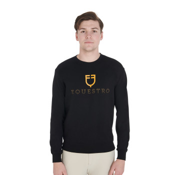 HERREN-SWEATSHIRT AUS BAUMWOLLE MIT RUNDHALSAUSSCHNITT UND LOGO AUF DER BRUST