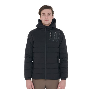HERREN-DAUNENJACKE AUS STRETCH-STOFF MIT SILIKON-PATCH