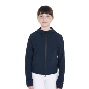 SLIM FIT KINDER-SOFTSHELLJACKE AUS TECHNISCHEM GEWEBE