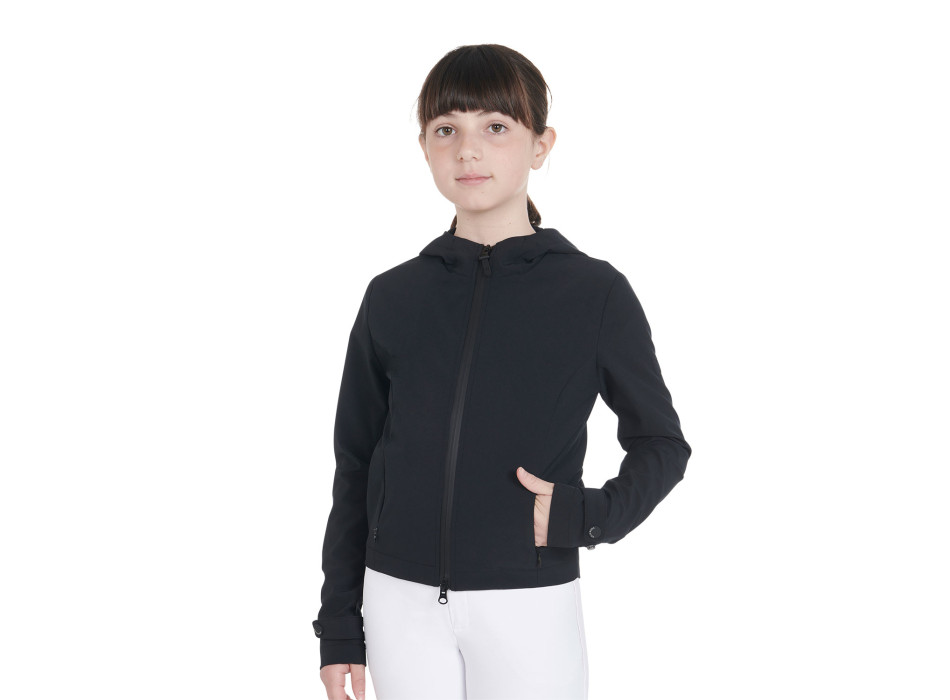 SLIM FIT KINDER-SOFTSHELLJACKE AUS TECHNISCHEM GEWEBE