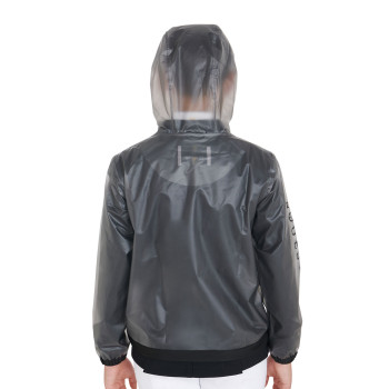 KINDER-REGENMANTEL MIT KAPUZE UND WINDDICHTEM REISSVERSCHLUSS