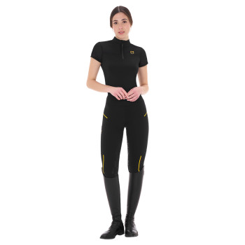 DAMEN SLIM FIT LEGGINGS MIT MICROMESS-EINSÄTZEN