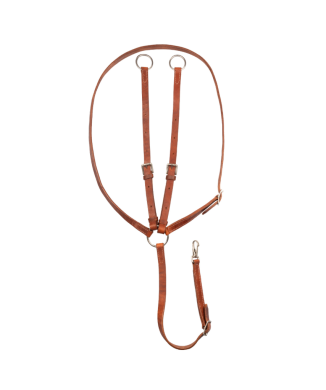 POOL'S MARTINGALE HALSKETTE AUS DICKEM LEDER