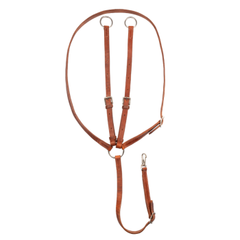 POOL'S MARTINGALE HALSKETTE AUS DICKEM LEDER