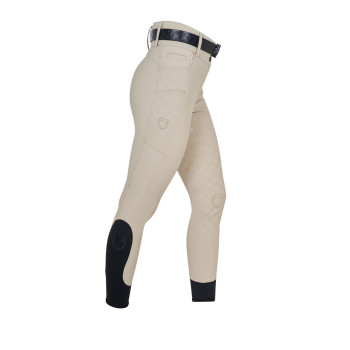 EQUESTRO Monogramm-Damenhose mit hohem Bund