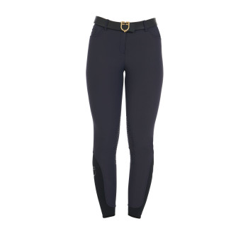 EQUESTRO Damen-Leggings in schmaler Passform mit optimalem Grip