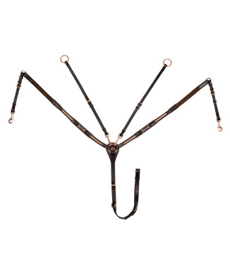 Leder-Gabel-Vorderteil mit Fadendetails