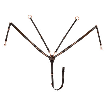 Leder-Gabel-Vorderteil mit Fadendetails