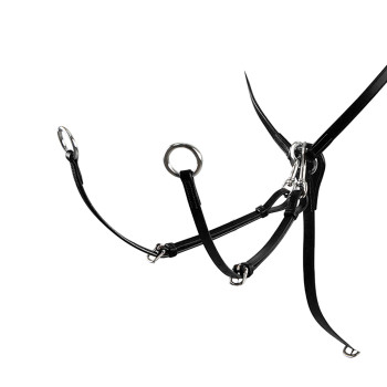 JAGDVORSTEMPEL MIT GABEL AUS GEGERBTEM LEDER