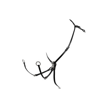 JAGDVORSTEMPEL MIT GABEL AUS GEGERBTEM LEDER