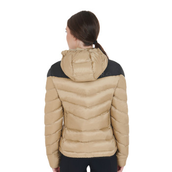 SLIM FIT DAMEN-DAUNENJACKE MIT ABNEHMBARER KAPUZE