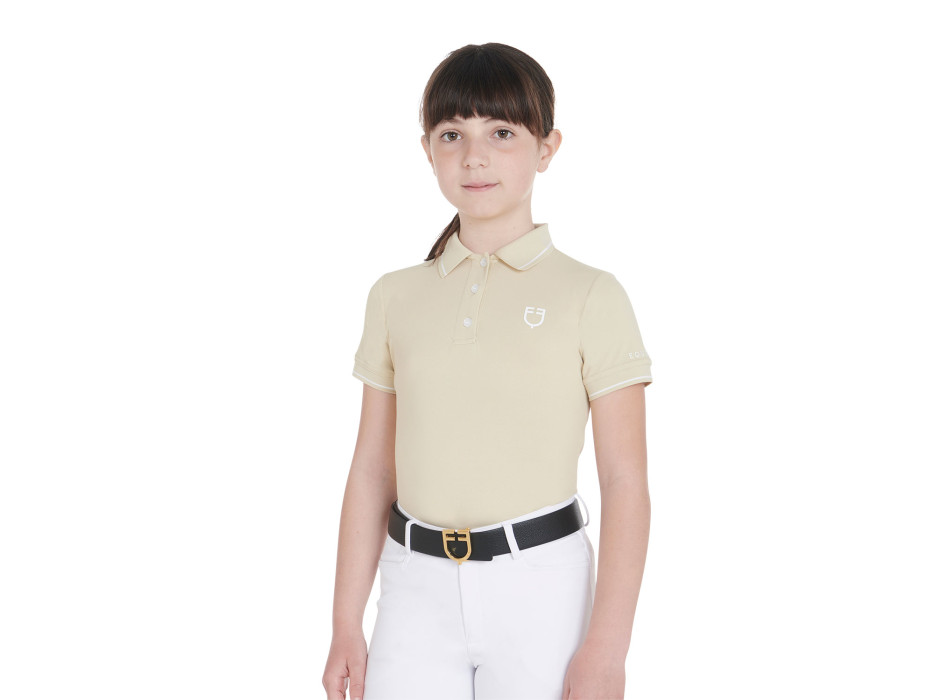 SLIM FIT KINDER-POLOSHIRT AUS ANTIBAKTERIELLEM TECHNISCHEM GEWEBE