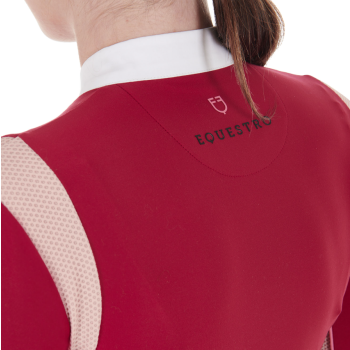 DAMEN-WETTBEWERB-POLOSHIRT MIT MESH-EINSÄTZEN