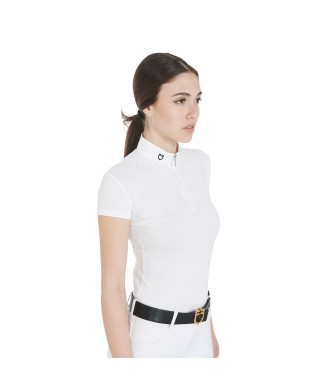 Damen Slim Fit Micro-Perforated Wettkampf-Polo