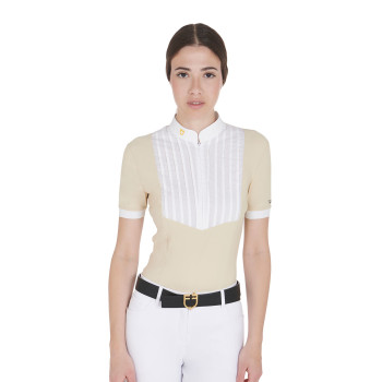 SLIM FIT POLSTERPOLOSHIRT AUS BAUMWOLLE FÜR DAMEN