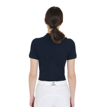 SLIM FIT DAMEN-POLOSHIRT AUS PREMIUM-STRETCH-GEWEBE