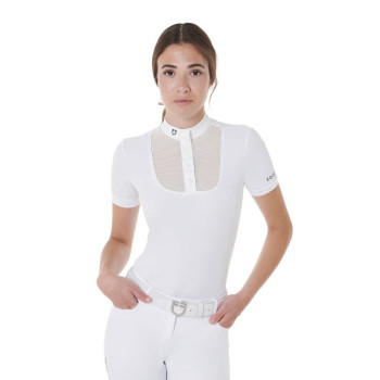 SLIM FIT DAMEN POLOSHIRT KURZARM MIT KNÖPFEN