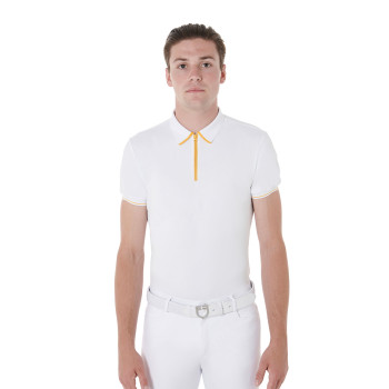 HERREN-TRAININGSPOLO MIT KONTRASTIERENDEN DETAILS