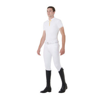 HERREN-TRAININGSPOLO MIT KONTRASTIERENDEN DETAILS