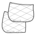 DHN-gemusterte Satteldecke für Springen/Dressur für Pferd/Pony, handgefertigt und individualisierbar