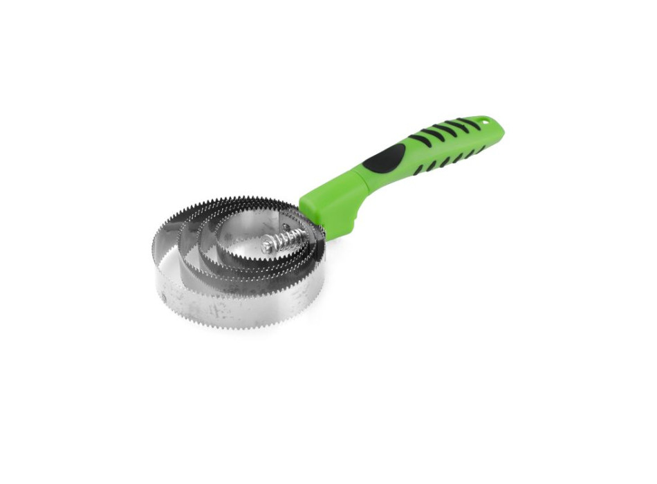 RUNDER KLINGENKAMM AUS EDELSTAHL, LIMETTE, FUCHSIA, TÜRKIS