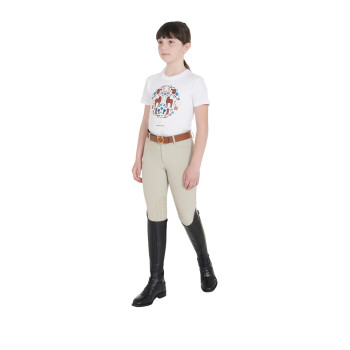 SLIM FIT MÄDCHEN-T-SHIRT MIT STALL-MOTIV-PRINT