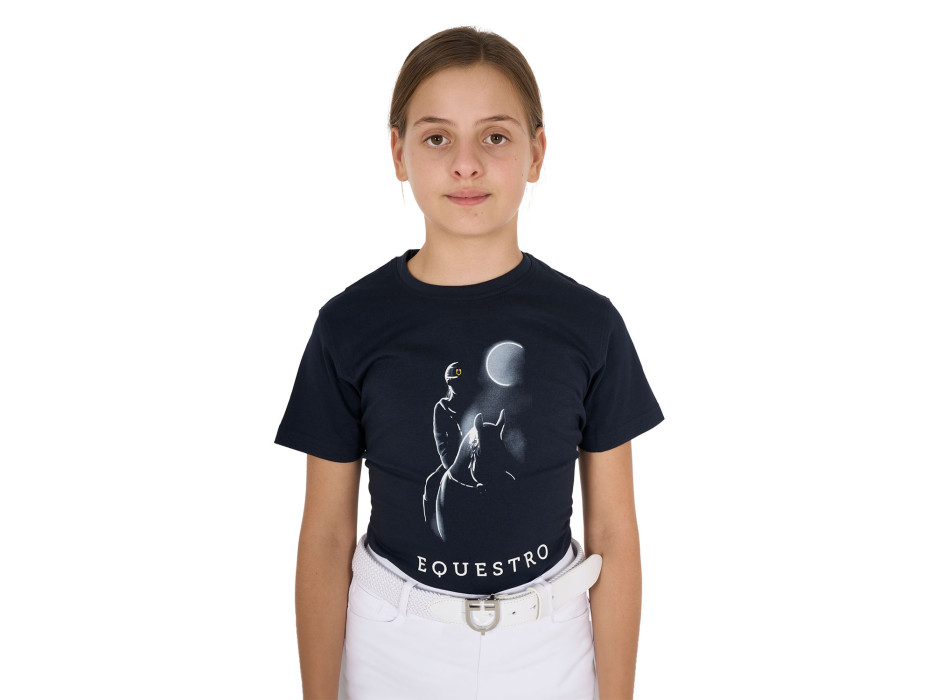 SLIM FIT T-SHIRT MIT MOONRAY-PRINT FÜR MÄDCHEN