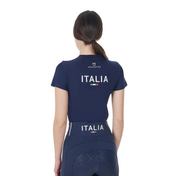 Equestro X FISE Slim-Fit-Damen-T-Shirt