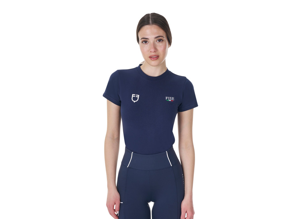 Equestro X FISE Slim-Fit-Damen-T-Shirt