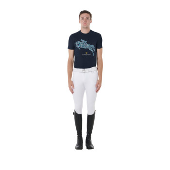 Slim Fit Herren T-Shirt mit Jump-Print