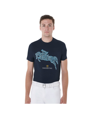 Slim Fit Herren T-Shirt mit Jump-Print