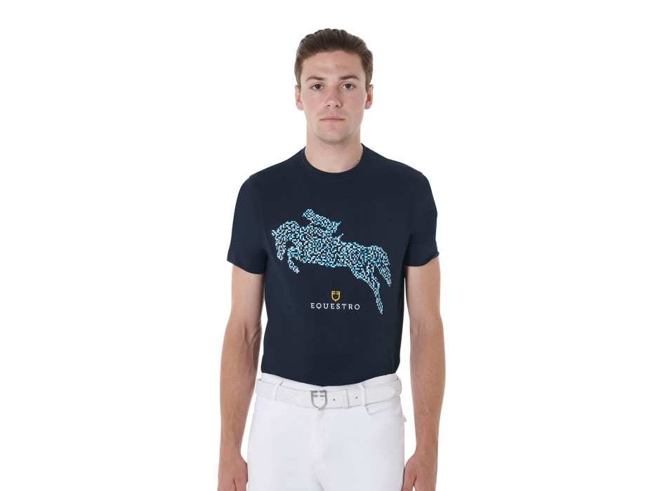 Slim Fit Herren T-Shirt mit Jump-Print