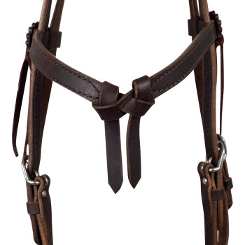 Kopfstück mit dickem Lederbogen und Zügeln