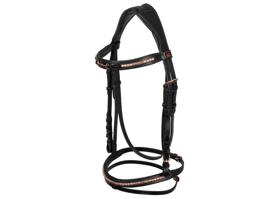 Englisches Kopfteil mit Roségoldfaden-Dekor