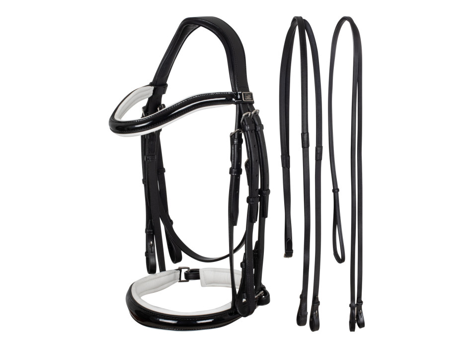 DRESSAGE BRIDLE WHITE PADDING