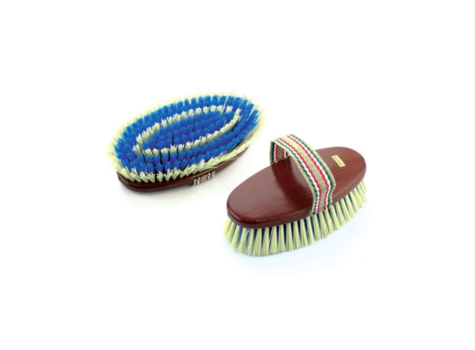 SYNTHETIC BRUSH WITH PAINTED BACK