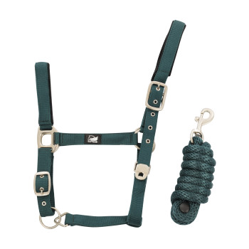 NYLON HALTER + BRAIDED LEAD ROPE