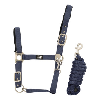 NYLON HALTER + BRAIDED LEAD ROPE