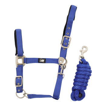 NYLON HALTER + BRAIDED LEAD ROPE