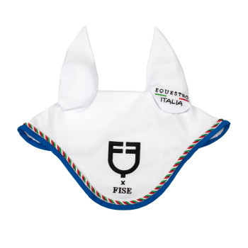 Equestro X FISE tricolor piping jumping saddle pad
