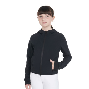 SLIM FIT KIDS SOFTSHELL JACKET IN TECHNICAL FABRIC