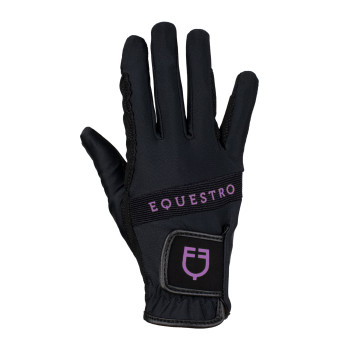 TECHNICAL FABRIC GLOVES WITH MULTICOLOR LOGO