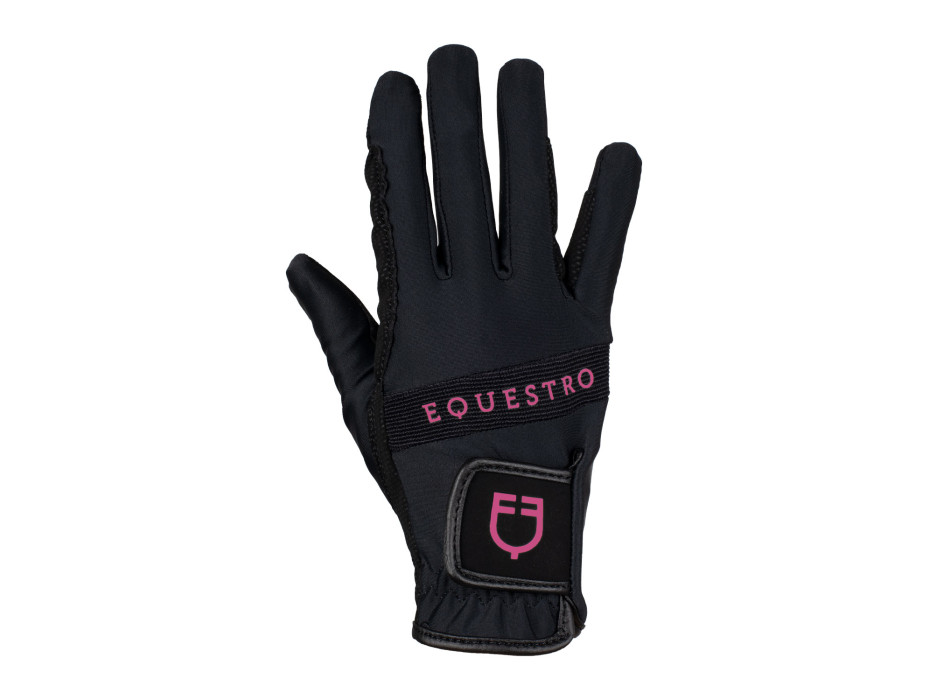 TECHNICAL FABRIC GLOVES WITH MULTICOLOR LOGO