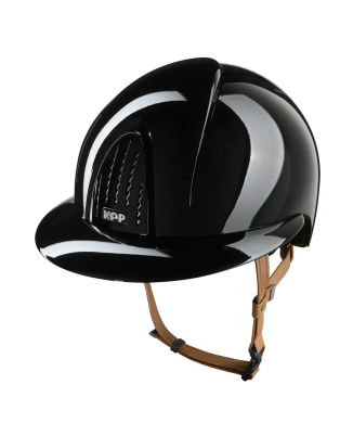 KEP Smart Nova Metal Gloss Black with Beige Strap and POLO Visor