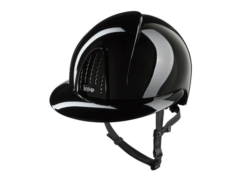 KEP Smart Nova Metal Gloss Black with Visor Polo